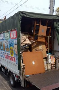 高松市今里町で不用品回収を行いました。