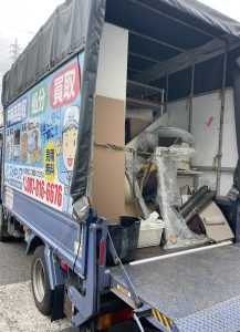 高松市岡本町でお部屋と物置の不用品を回収！