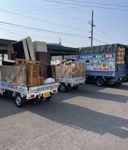 高松市塩江町で大量の不用品回収を行いました。