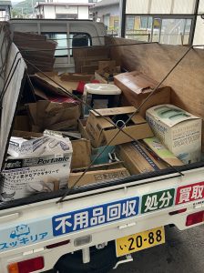段ボールもスッキリ回収、高松市松島町での作業！