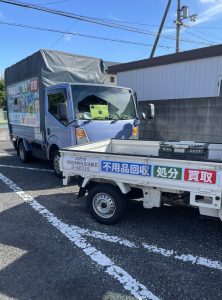 今から、高松市成合町で不用品回収のスタートです！