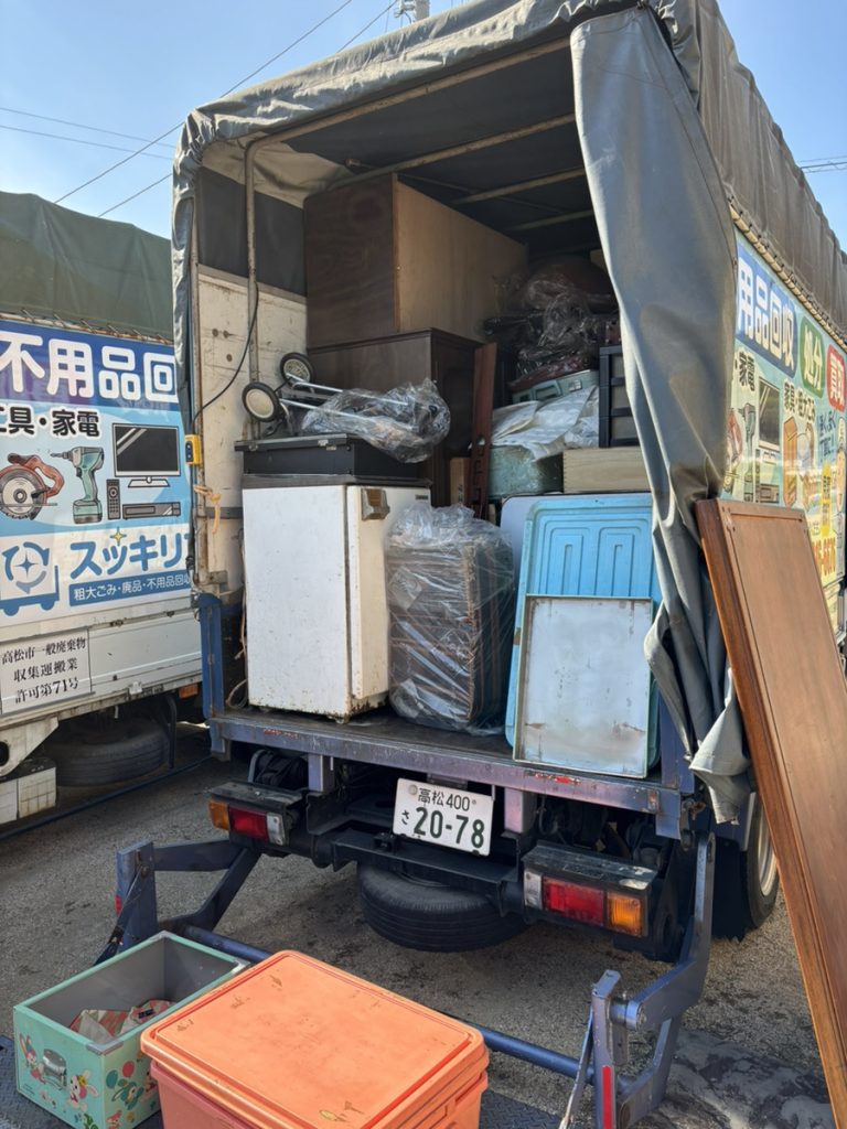 高松市庵治町で不用品回収発動です!