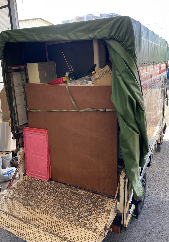 高松市岡本町で不用品回収です！