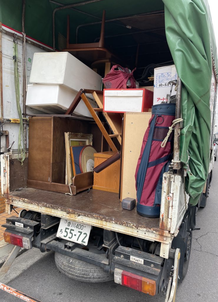 高松市桜町で１部屋分の不用品回収です！