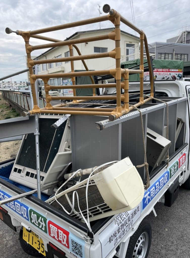 高松市多賀町で鉄・エアコンの回収です！